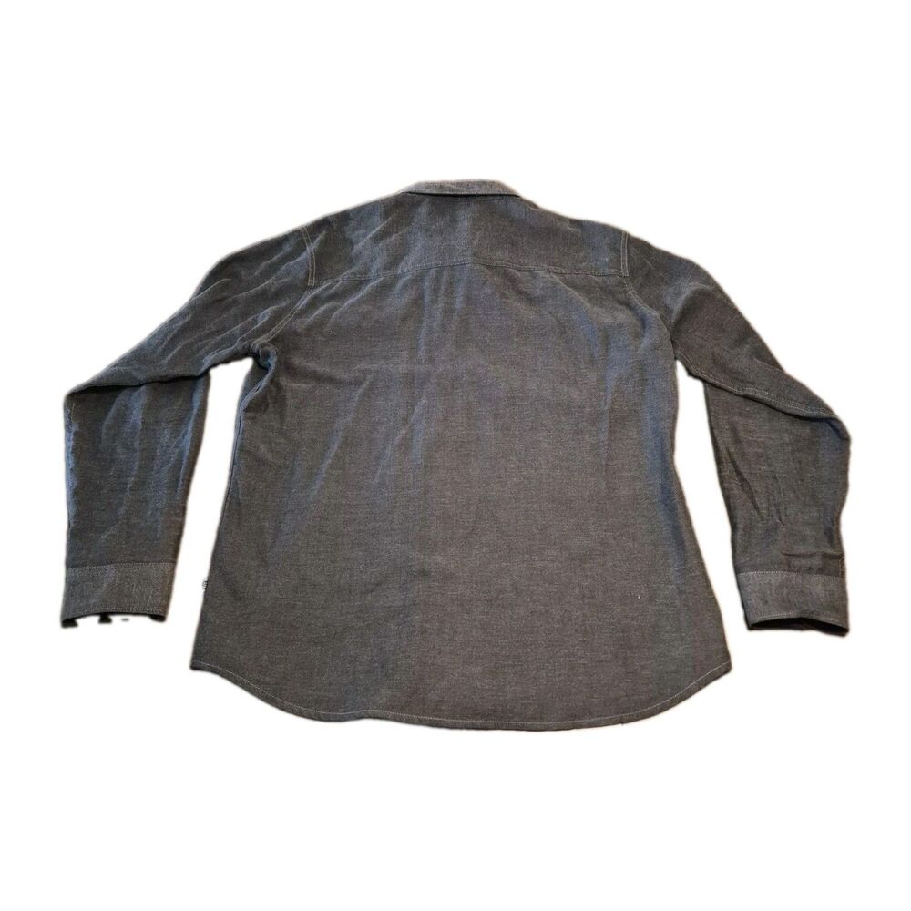 Kuhl Descendr Flannel Shirt Men's Size Large Dark Gray Long Sleeve Pockets 7244 - Picture 3 of 5